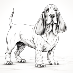 A Beagle Dog Coloring Book