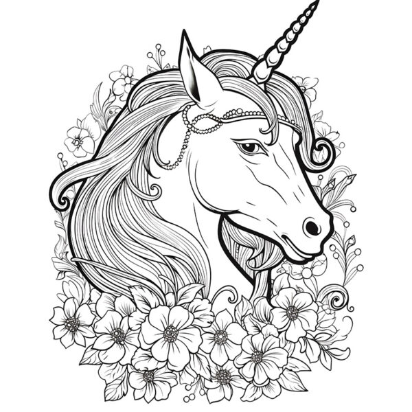 Dreamy Unicorns Coloring Book - Image 5